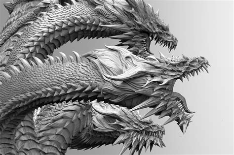 Dragon Drawing, Pencil, Sketch, Colorful, Realistic Art Images | Drawing Skill