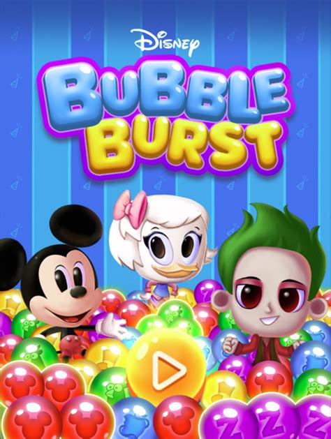 🕹️ Play Disney Bubble Burst Game: Free Online Cartoon Bubble Popping Tile Breaker Video Game for ...