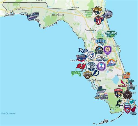 Sports Teams in Florida - Sport League Maps