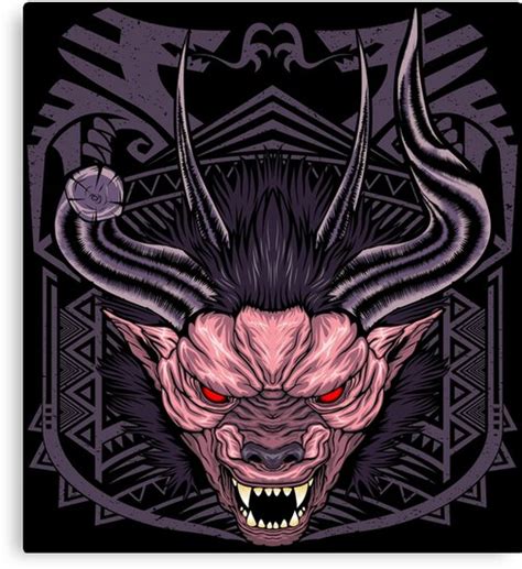 "Behemoth MHW" Canvas Print by Dandeelion | Redbubble