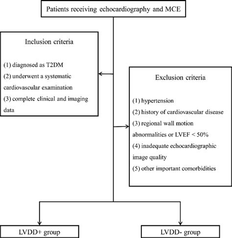 Flow chart of patient enrollment and grouping. LVDD+ group: patients... | Download Scientific ...