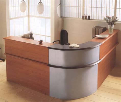 99+ Corner Reception Desk - Home Office Furniture Sets Check more at http://ww… | Reception desk ...