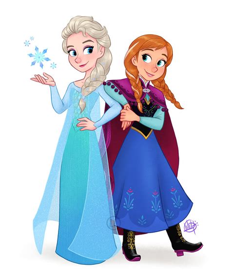 elsa and anna by luigil dbjnhf6 - Elsa and Anna Photo (41116840) - Fanpop