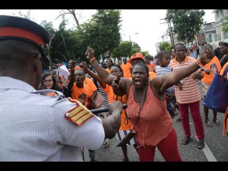 Supporters get rowdy at Gordon House | Lead Stories | Jamaica Gleaner