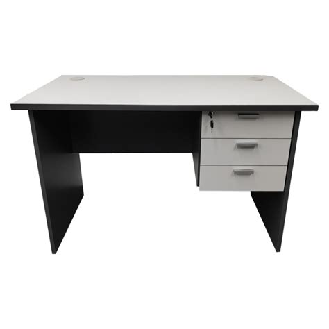 Office Table - Economical Grey Table with Drawers (U-812) - U Office Chair Equipment Pte Ltd