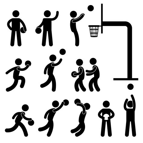 People Talking Clipart Black And White Basketball