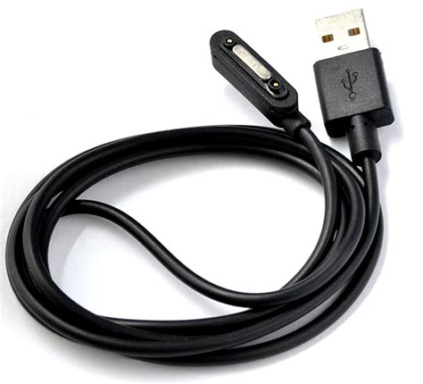 Chargeur cable USB magnetique pour Sony Xperia Z3 Tablet magnetiquement 100 cm en noir de OKCS ...