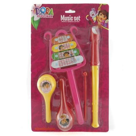 Dora Music Set - Maracas, Xylophone, Flute - Happy Toon – Toko Mainan ...