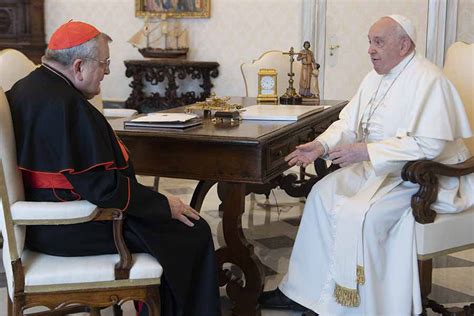 Pope meets with U.S. Cardinal Burke - Catholic Review