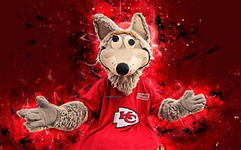 Download wallpapers KC Wolf, 4k, mascot, Kansas City Chiefs, abstract art, NFL, creative, USA ...