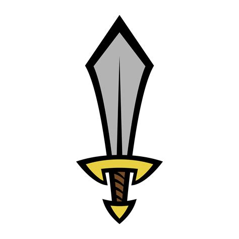 Metal Sword vector cartoon icon 552351 Vector Art at Vecteezy