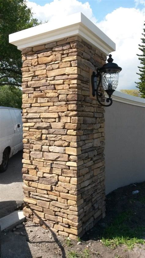 Brick & Stone Columns - Best Stone Installers | Stone exterior houses ...