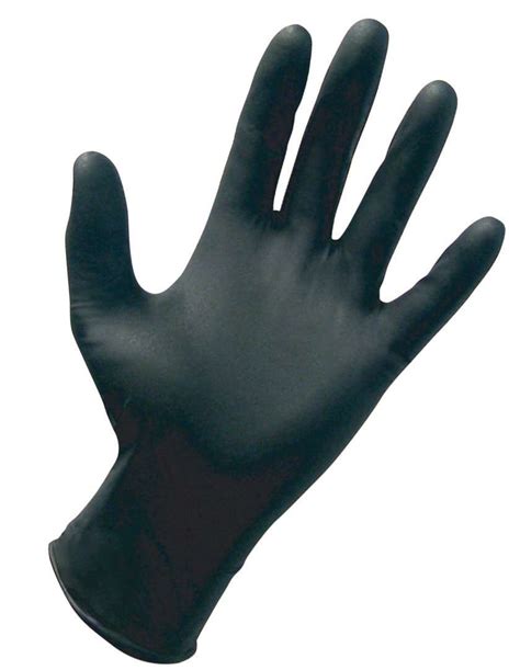 Nitrile Gloves Black (100PK) - PowerVac