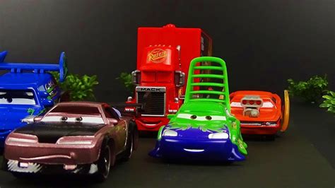 Cars 1 Mack and Tuner Cars Scene Remake! Stop Motion Animation Mack falls asleep - YouTube