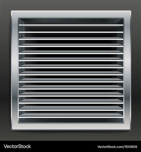 Photorealistic bathroom ventilation window Vector Image