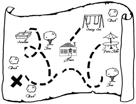 Hide items in the yard and have the kids try to find them. Sadly this map doesn't have a ...