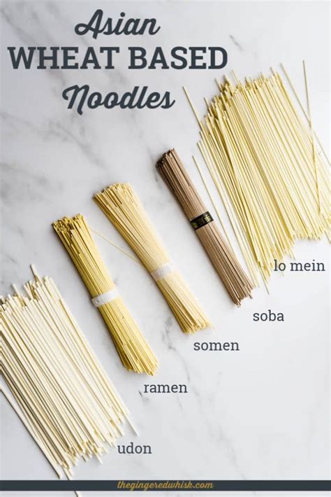 The Beginners Guide to Types of Asian Noodles - The Gingered Whisk