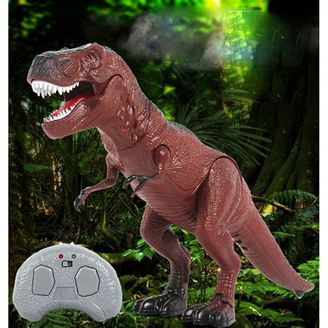 NK Jurassic World Dinosaur Toys LED Light Up Walking and Roaring Realistic t rex Dinosaur Toys ...