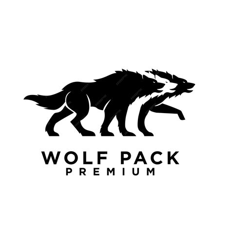 Premium Vector | Wolf pack logo icon design illustration