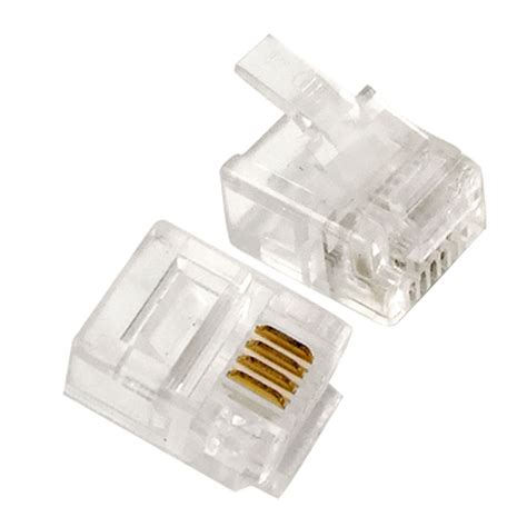 RJ11 Phone Connectors x 100