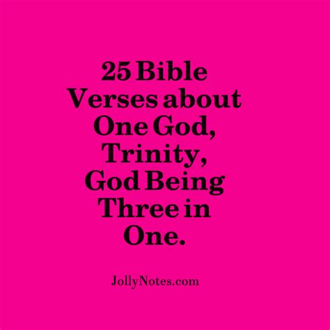 25 Bible Verses about One God, Trinity, God in Three Persons, & God Being Three in One. – Daily ...