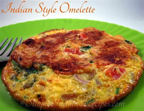 Indian Style Omelette | Simple Indian Recipes