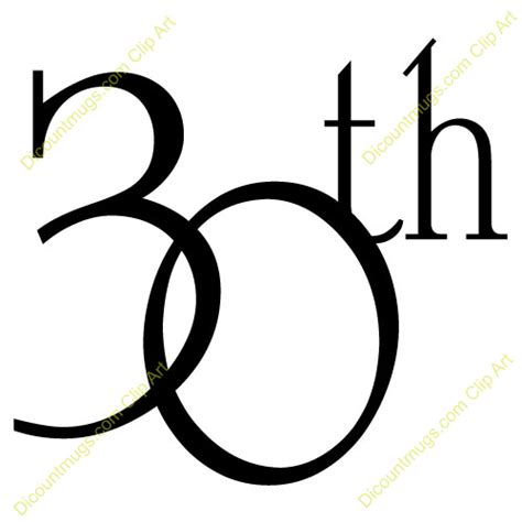 Happy 30th Anniversary Clip Art | Clipart 10063 30th Anniversary Text - 30th Anniversary Text ...