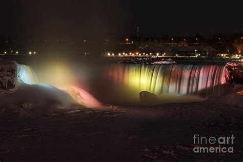 Niagara Falls Light Show Photograph by JT Lewis - Fine Art America