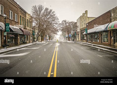 winter season in york south carolina Stock Photo - Alamy