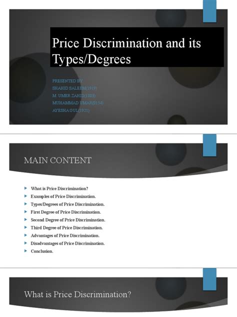 Price discrimination and its types | PDF