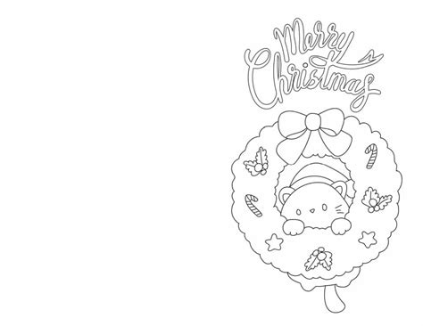 Printable Christmas Cards For Kids To Color