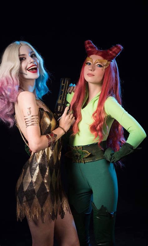 Harley Quinn and Poison Ivy by QuinzelCosplay on DeviantArt