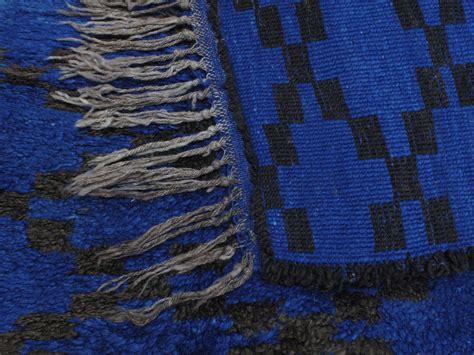 Blue Beni Mguild Moroccan Berber Rug at 1stdibs