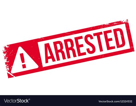 Arrested rubber stamp Royalty Free Vector Image