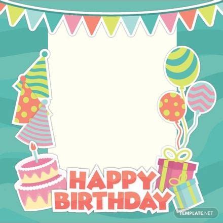 Happy Birthday Photo Frame Vector in Illustrator, SVG, JPG, EPS, PNG - Download | Template.net