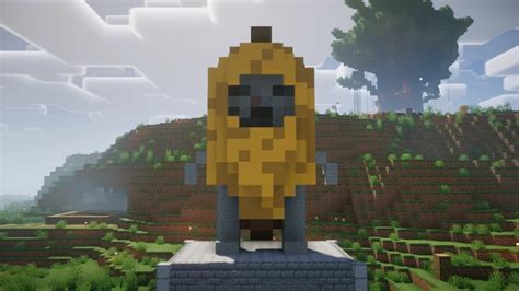 Banana Cat Statue 1.20.2/1.20.1/1.20/1.19.2/1.19.1/1.19/1.18/1.17.1/Forge/Fabric projects minecraft