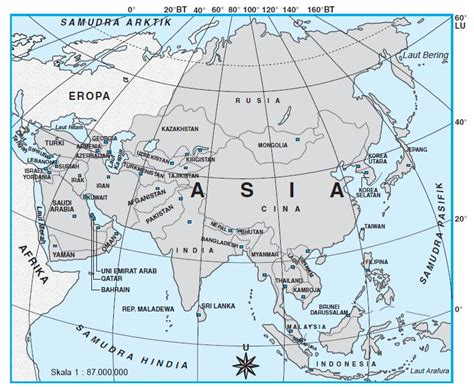 Batas Benua Asia Di Sebelah Utara Yaitu