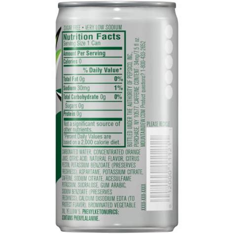 Diet Mountain Dew Soda, 8 cans / 7.5 fl oz - Kroger