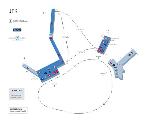 Delta Terminal Lga Map Delta Seattle Airport Map