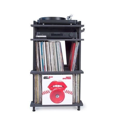 Line Phono Turntable Station Turntable Stand + Vinyl Record Storage | Turntable stand, Vinyl ...