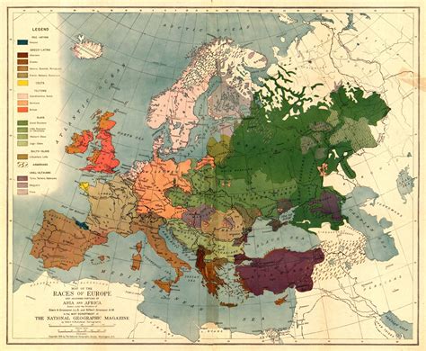 Races Of Europe Map - Time Zones Map