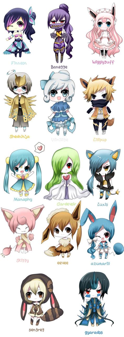 Anime chibi, Pokemon gijinka, Pokemon cosplay