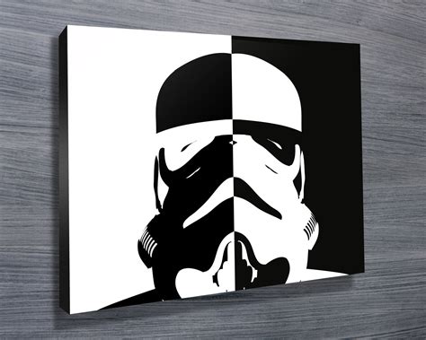 Stormtrooper Pop Art Triptych Canvas 3 Panel Wall Art Set | Star wars ...