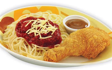 Jollibee Chicken Spaghetti Meal