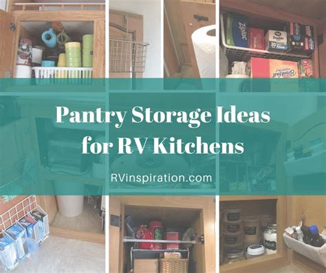 RV Pantry Storage Ideas & Organization Solutions | RV Inspiration | Rv kitchen, Pantry cabinet ...
