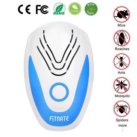 NEW Fitnate Ultrasonic Plug In Pest Repeller Electronic Spider Repellent for Insect Bug Mosquito ...