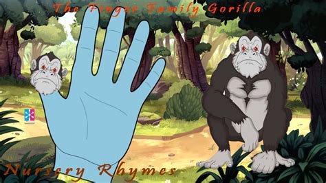 The Finger Family Gorilla || Finger Family Nursery Rhymes & Songs For Kids - YouTube