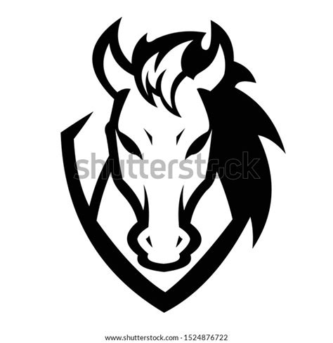 Horse Logo Vector Head Horse Logo: vetor stock (livre de direitos ...