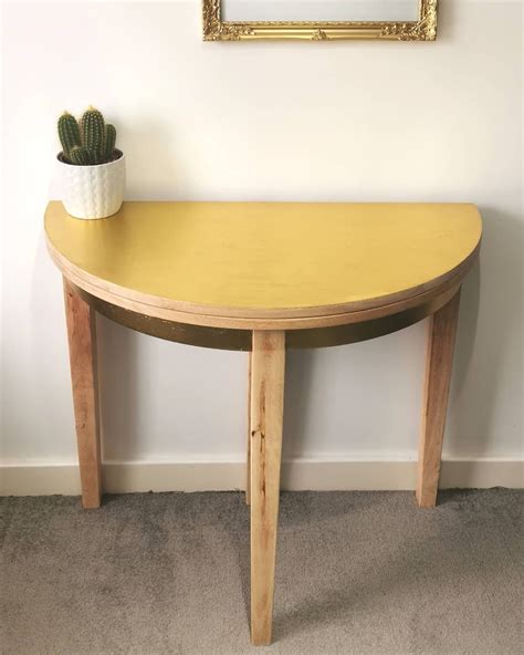 Half Moon Console Table Extendable Table Gold Table Hallway Table Studio Flat Furniture Dining ...