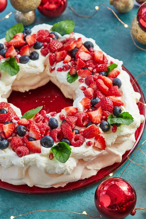 Christmas Wreath Pavlova - Gemma’s Bigger Bolder Baking